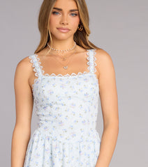 Garden Party Ditsy Floral Skater Dress