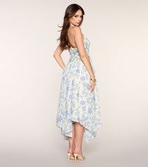 RSVP Pretty Floral Chiffon Maxi Dress