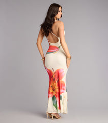 Vacation Booked Floral Maxi Dress