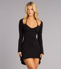 Bare It Boldly Open Back Mini Dress