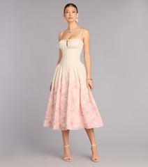 Daydream Bloom Floral Print Midi Dress