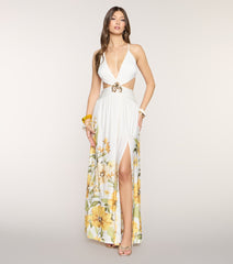 Getaway Ready Floral Print Maxi Dress