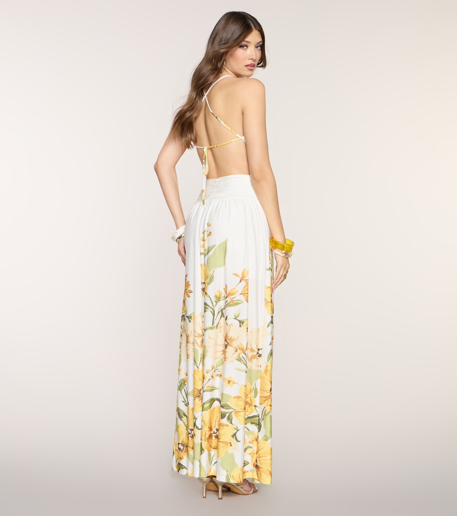 Getaway Ready Floral Print Maxi Dress
