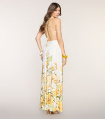 Getaway Ready Floral Print Maxi Dress