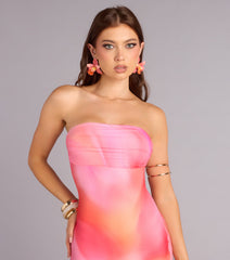 Island Heat Mesh Maxi Dress