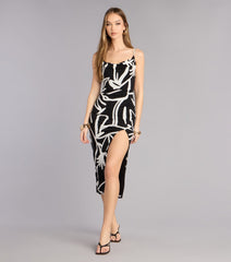 Gallery After Hours Cowl Neck Midi Dress