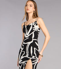 Gallery After Hours Cowl Neck Midi Dress