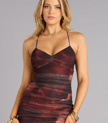 After Dark Mesh Mini Dress