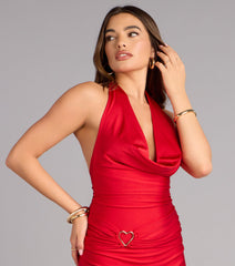 Love the Attention Halter Mini Dress