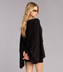 Effortlessly Extra Off-The-Shoulder Mini Dress