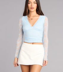 Soft but Bold Lace Crop Top