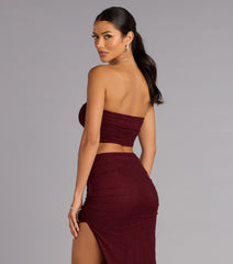 Starlet Status Rhinestone Mesh Tube Top