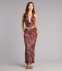 Cool Confidence Animal Print Halter Top