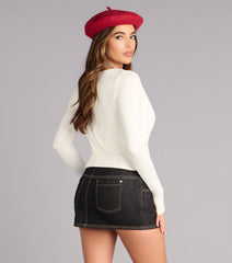 Low-Key Allure Long Sleeve Top