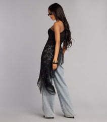 Festival Ready Lace Fringe Top