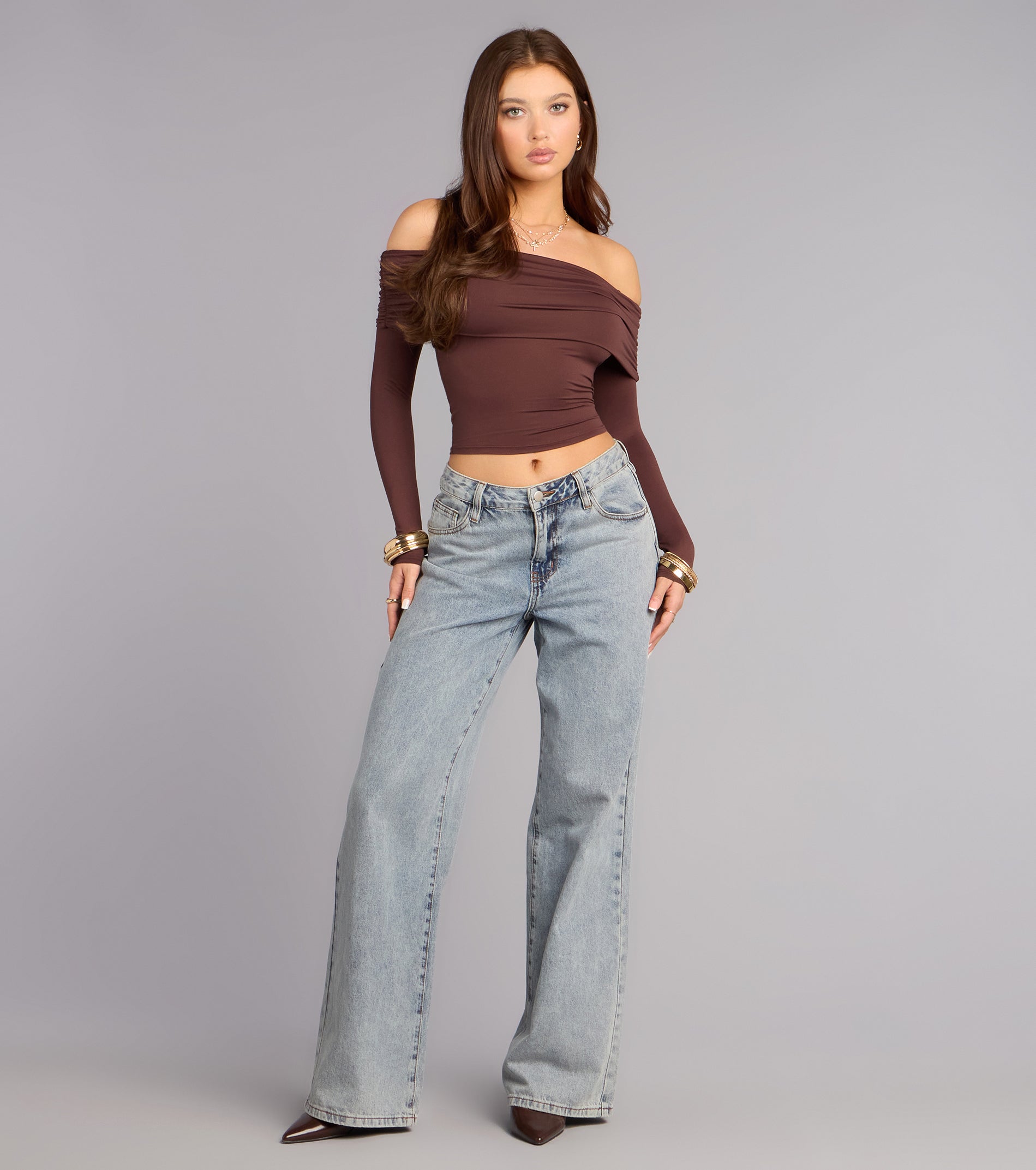 Casually Chic Knit Off-The-Shoulder Top