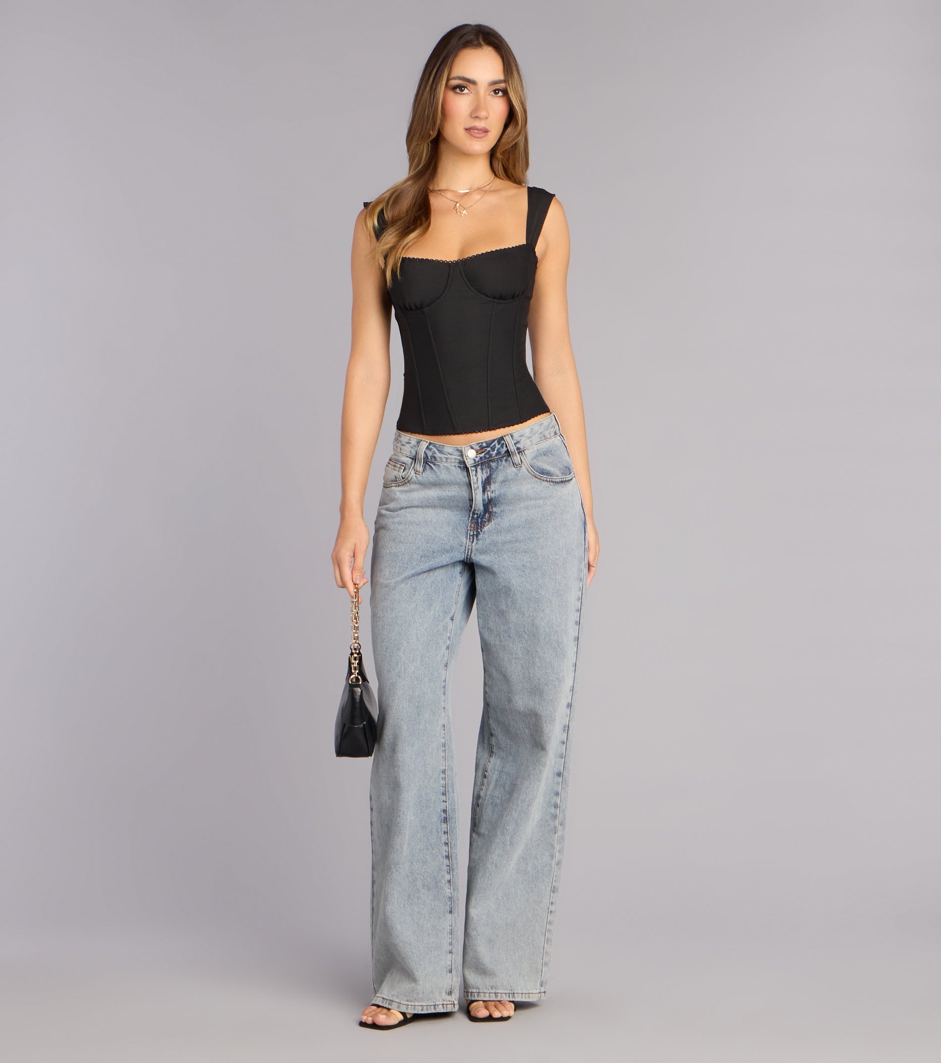 Flirty Upgrade Mesh Bustier Top