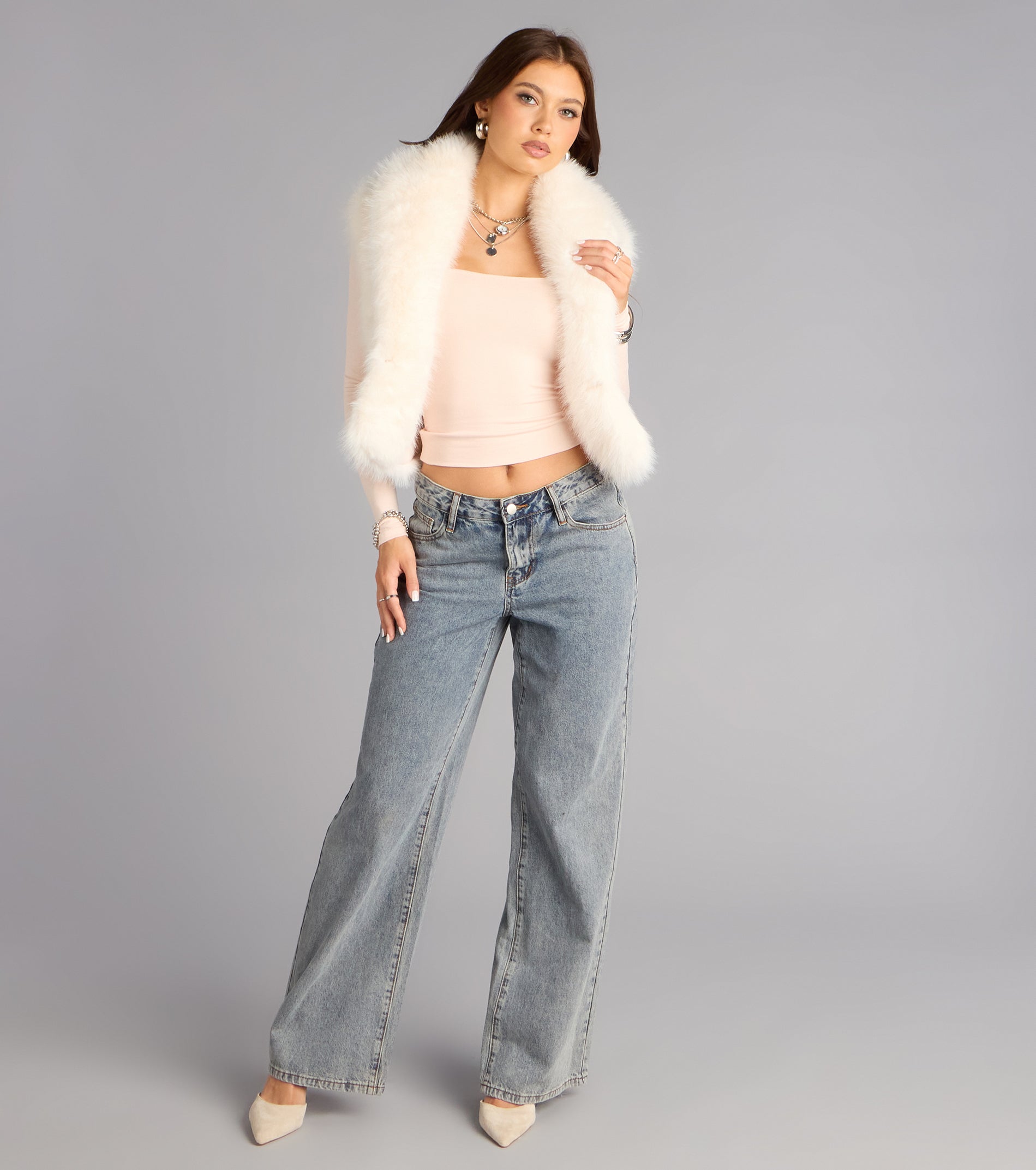 Second Look Square Neck Long Sleeve Top