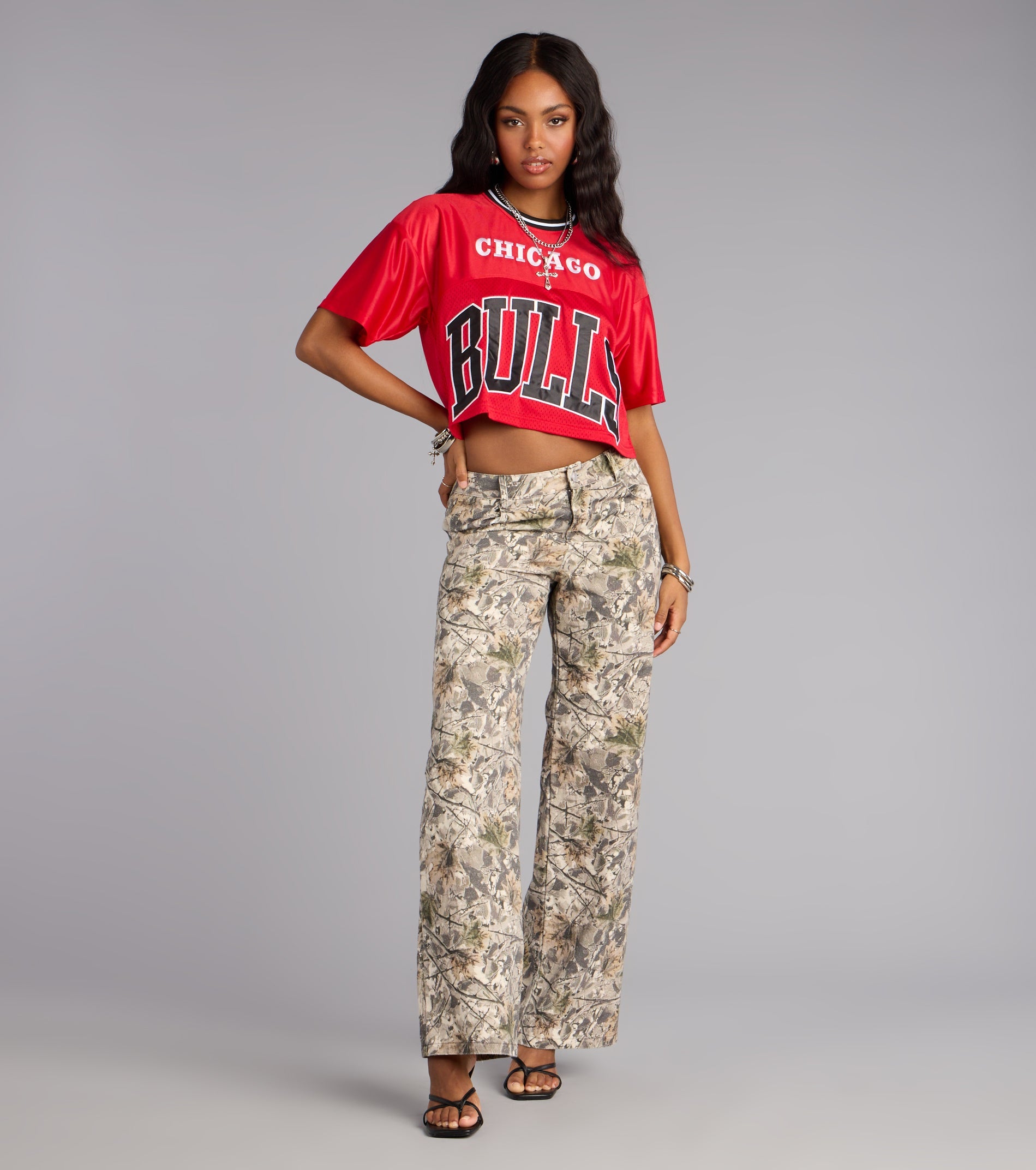 Ultra Game NBA Chicago Bulls Crop Top