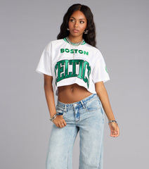 Ultra Game NBA Boston Celtics Crop Top