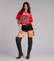 Ultra Game NBA Houston Rockets Crop Top
