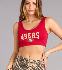 Ultra Game NFL San Francisco 49ers Crop Tank Top