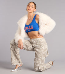 Ultra Game NFL Buffalo Bills Crop Tank Top