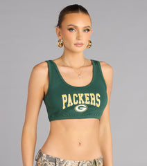 Ultra Game NFL Green Bay Packers Crop Tank Top
