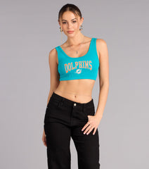 Ultra Game NFL Miami Dolphins Crop Tank Top