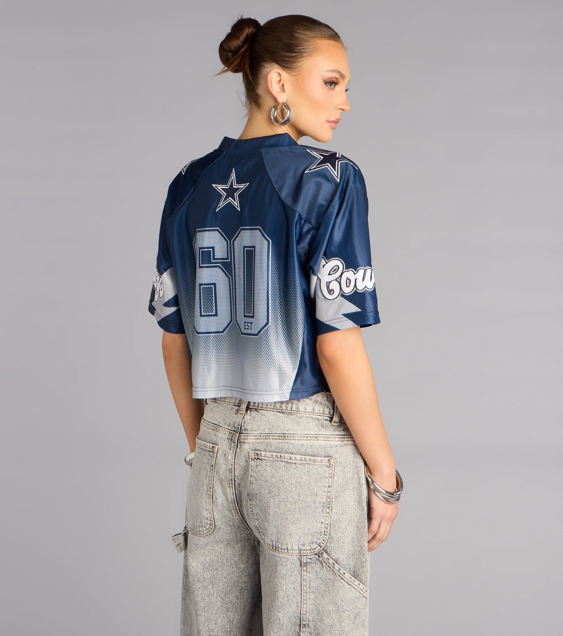 Ultra Game NFL Dallas Cowboys Mesh Crop Top