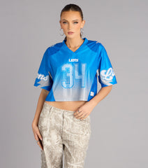 Ultra Game NFL Detroit Lions Mesh Crop Top
