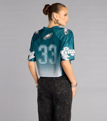 Ultra Game NFL Philadelphia Eagles Mesh Crop Top