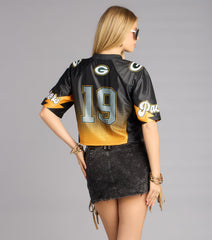 Ultra Game NFL Green Bay Packers Mesh Crop Top