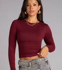 Perfect Twist Long Sleeve Crop Top