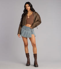 Casual Cool-Girl Long Sleeve Top