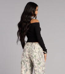 Effortless Chic Off-The-Shoulder Top
