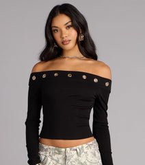 Effortless Chic Off-The-Shoulder Top