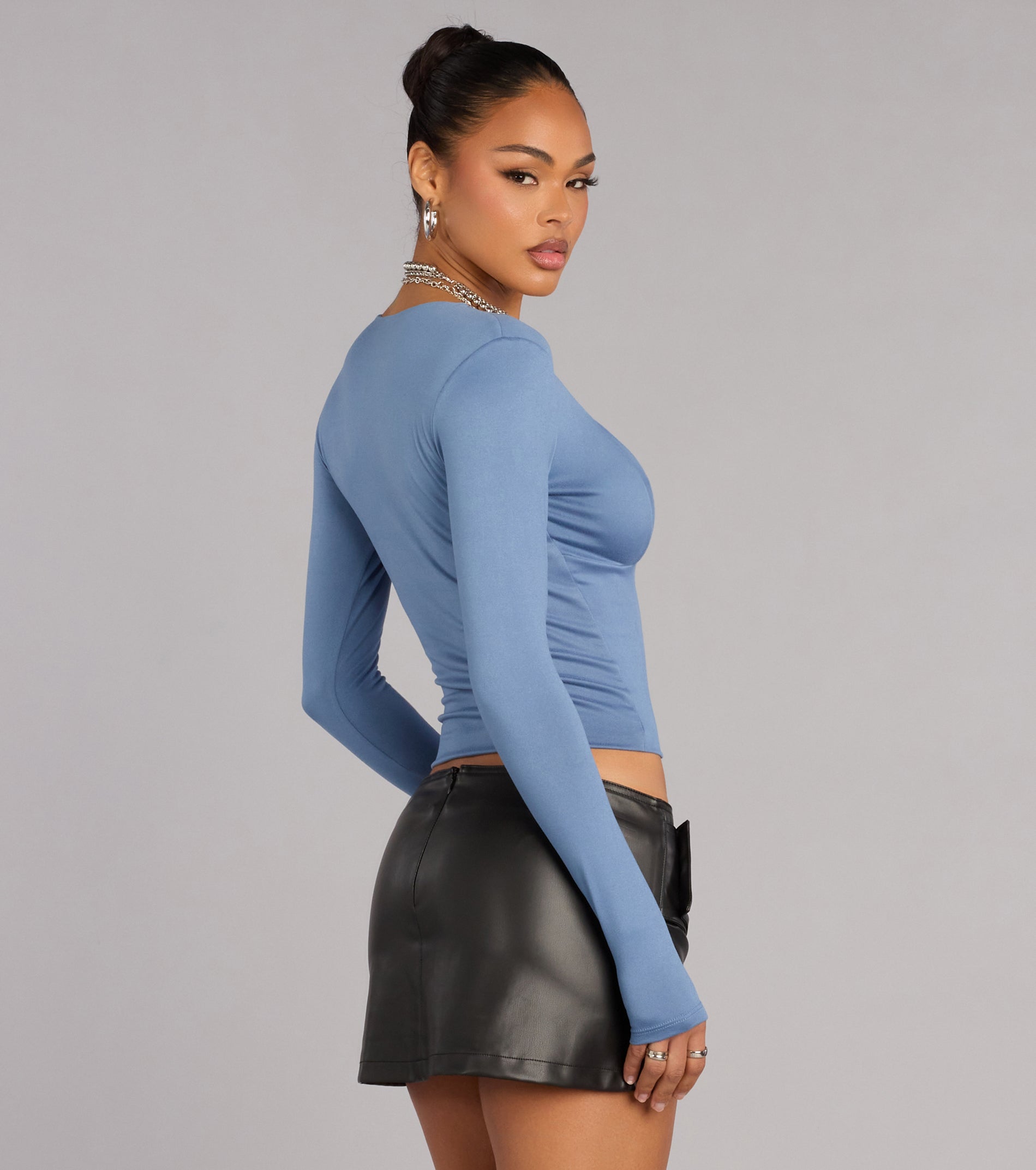 Own the Moment Long Sleeve Crop Top