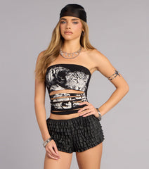 Untamed Energy Graphic Tube Top