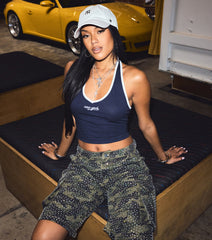 City Glam New York Cropped Halter Top