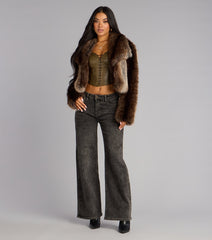 Street Siren Faux Leather Corset Top