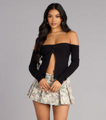 Casual Chic Vibe Off-The-Shoulder Top