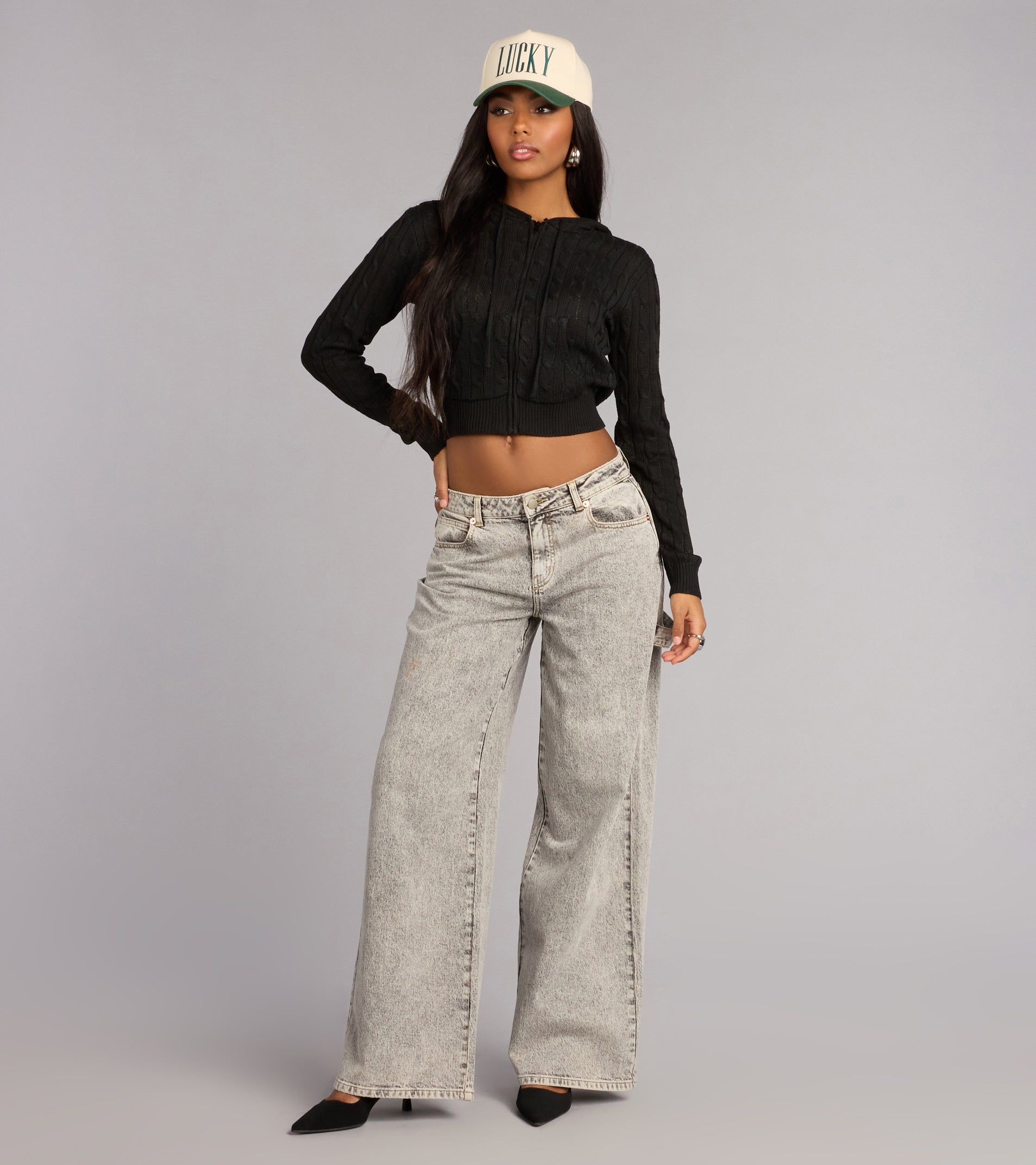 Cozy Girl Era Crop Hoodie Sweater