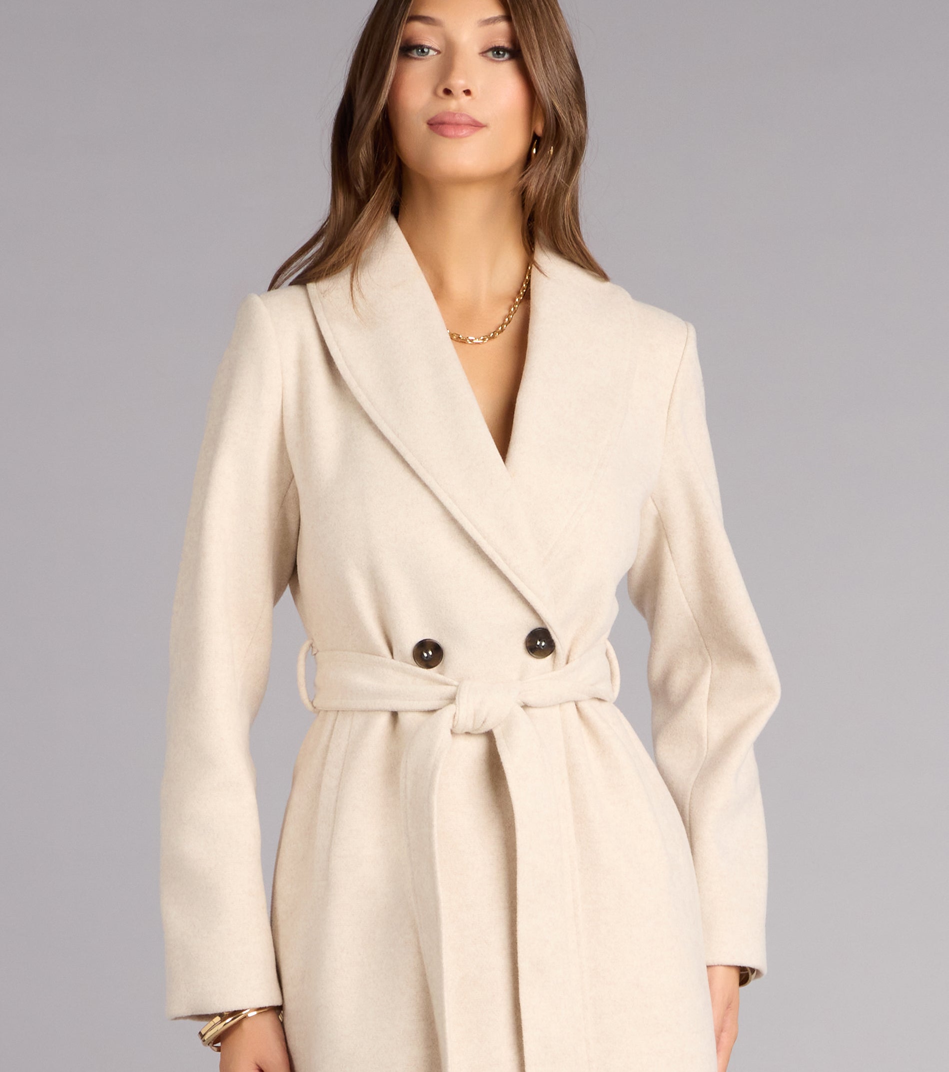 City Noir Removable Faux Fur Trench Coat