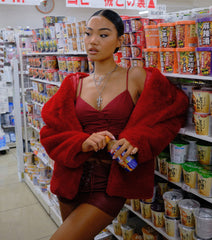 High Drama Faux Fur Coat