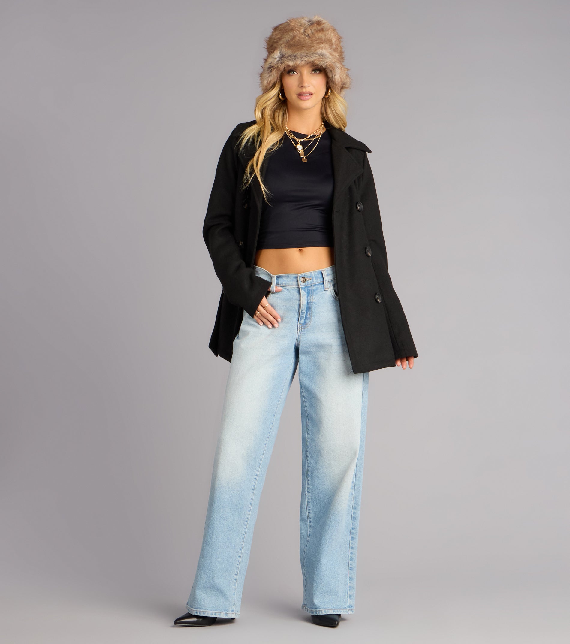 Chic And Snug Belted Button Coat