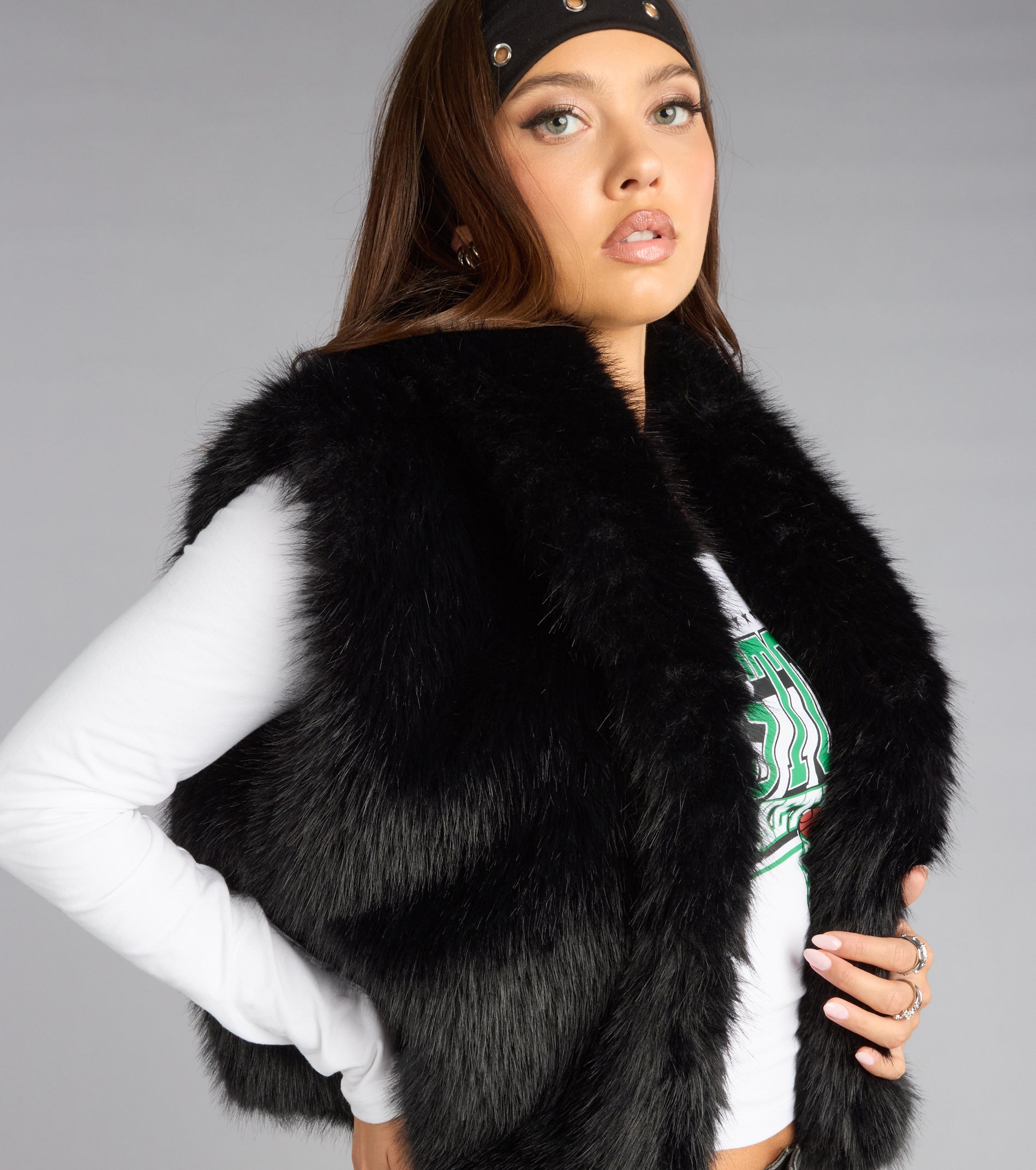 Cold Girl Faux Fur Vest