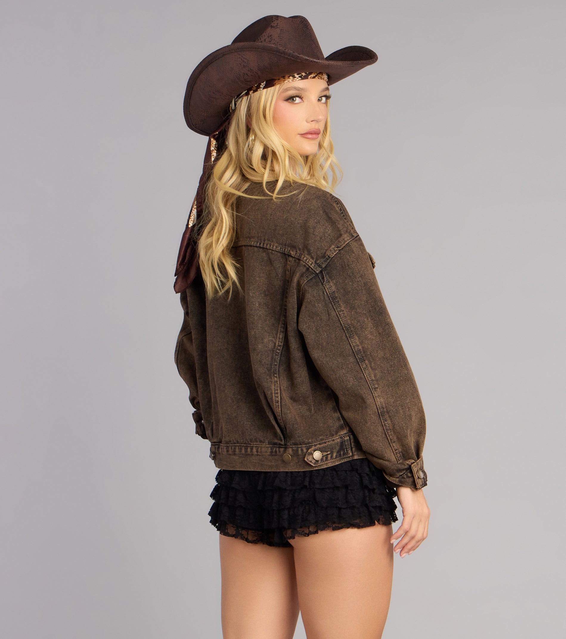 Western Muse Oversized Denim Jacket