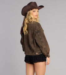 Western Muse Oversized Denim Jacket