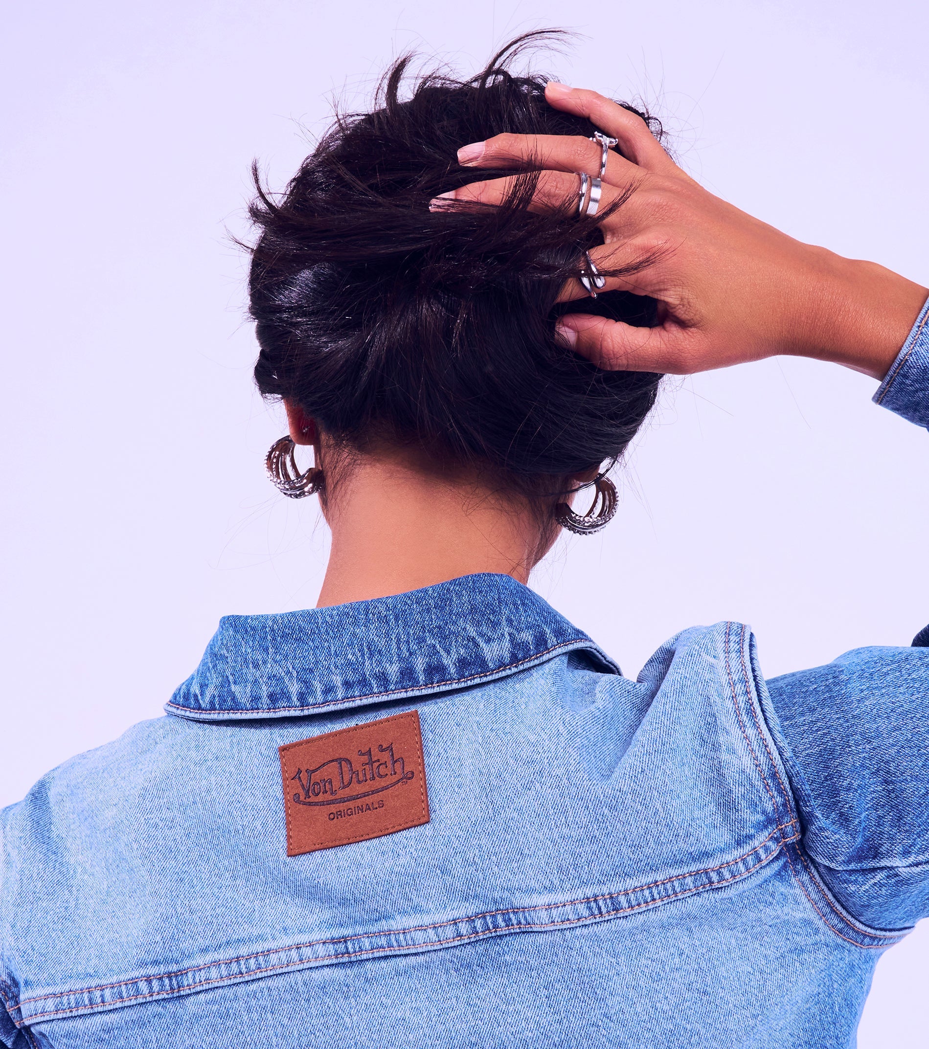 Von Dutch x Windsor Graphic Cropped Denim Jacket